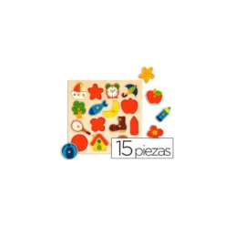 Puzzle a paritr de 1 año Siluetas Objetos Diset