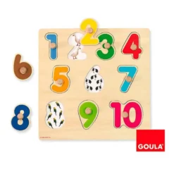 Puzzle a partir de 1 año Números 10 piezas Goula