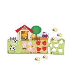 Puzzle a partir de 2 años Animales 1-5 Goula