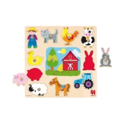 Puzzle a partir de 1 año Siluetas Granja Goula
