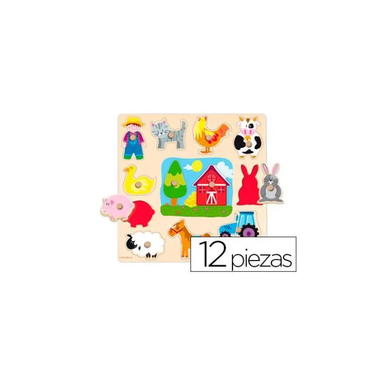 Puzzle a partir de 1 año Siluetas Granja Goula