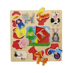 Puzzle a partir de 1 año Siluetas Granja Goula