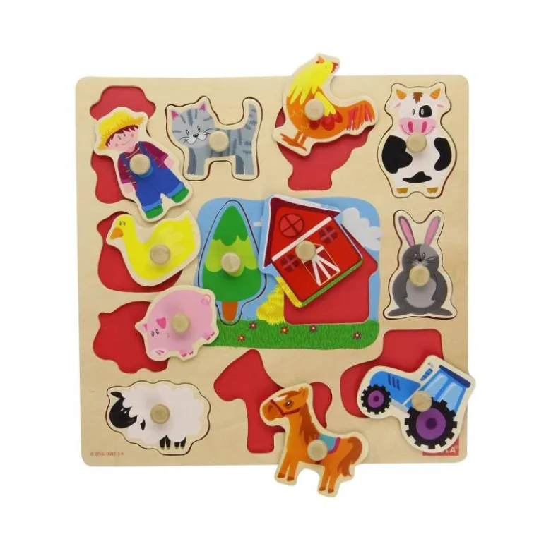 Puzzle a partir de 1 año Siluetas Granja Goula