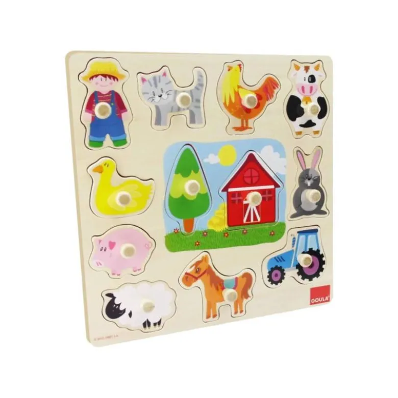 Puzzle a partir de 1 año Siluetas Granja Goula