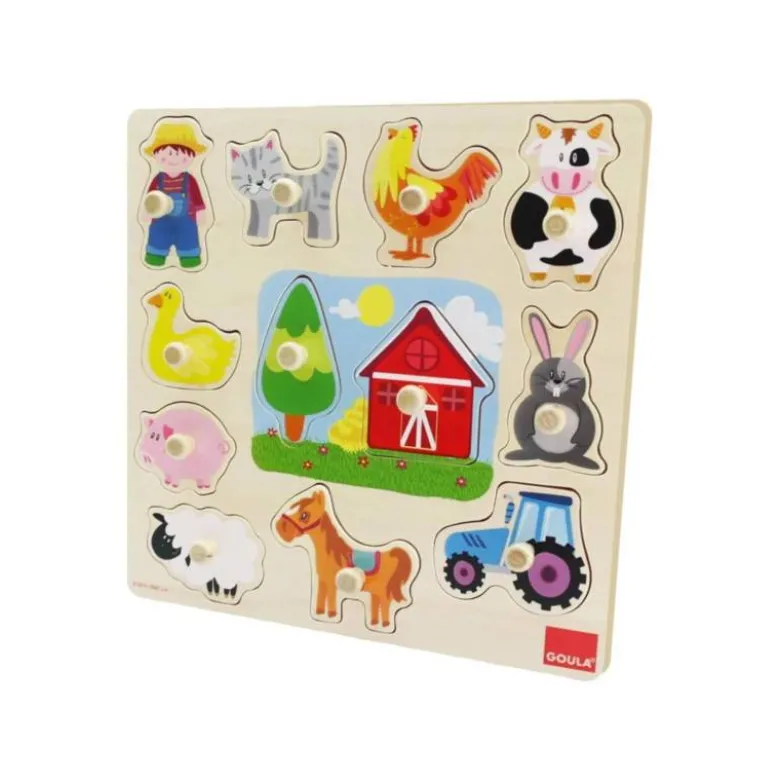 Puzzle a partir de 1 año Siluetas Granja Goula