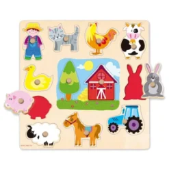 Puzzle a partir de 1 año Siluetas Granja Goula