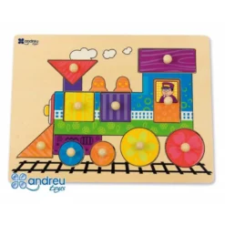 Puzzle Tren 10 piezas a partir de 18 meses Andreutoys