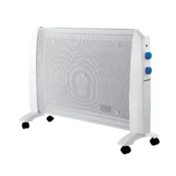 RADIADOR BLAUPUNKT 2000W DOS NIVELES POTENCIA PROTECCION SOBRECALENTAMIENTO CON RUEDAS COLOR BLANCO