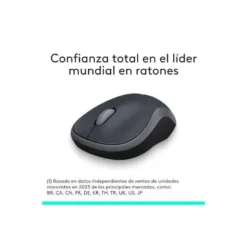 Raton Logitech M185 Nano Inalambrico color Gris
