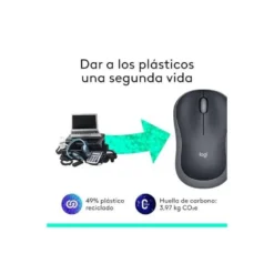 Raton Logitech M185 Nano Inalambrico color Gris