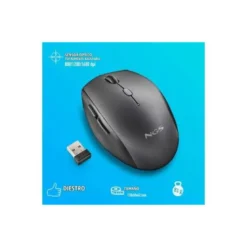 RATON NGS BEE 800/1200/1600 DPI INALAMBRICO 5 BOTONES RECEPTOR USB-A 2,4 GHZ COLOR NEGRO