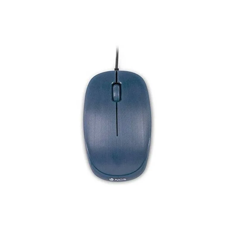 RATON NGS WIRED FLAME OPTICO CON CABLE 1000 DPI AMBIDIESTROS USB COLOR AZUL