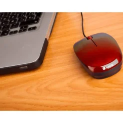 RATON NGS WIRED FLAME OPTICO CON CABLE 1000 DPI AMBIDIESTROS USB COLOR ROJO
