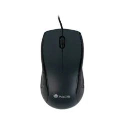RATON NGS WIRED MIST OPTICO CON CABLE 1000 DPI AMBIDIESTROS USB COLOR NEGRO