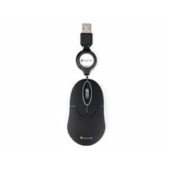 RATON NGS WIRED SIN 1000 DPI RETRACTIL 3 BOTONES USB COLOR NEGRO