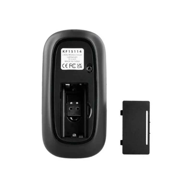 RATON Q-CONNECT OPTICO INALAMBRICO SILENCIOSO DPI 800/1200/1600 PILAS AAA NEGRO