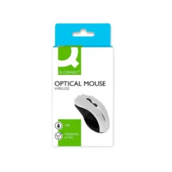 RATON Q-CONNECT OPTICO INALAMBRICO 1000 DPI RECEPTOR USB 2,4 GHZ BLANCO
