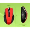 RATON Q-CONNECT OPTICO INALAMBRICO 1000 DPI RECEPTOR USB 2,4 GHZ ROJO