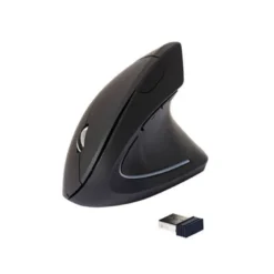 RATON Q-CONNECT OPTICO INALAMBRICO ERGONOMICO VERTICAL COLOR NEGRO