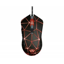 RATON TRUST GXT133 LOCX GAMING OPTICO LUCES LED 800-4000 PPP 6 BOTONES USB 2.0 CABLE 1,80 M COLOR NEGRO