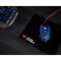 RATON TRUST GXT105X IZZA GAMING OPTICO LUCES LED 800-4000 PPP 6 BOTONES USB 2.0 CABLE 1,80 M COLOR NEGRO
