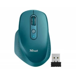 RATON TRUST OZAA OPTICO INALAMBRICO 2400DPI 6 BOTONES USB 2.0 AZUL