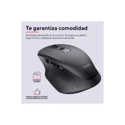 RATON TRUST OZAA OPTICO INALAMBRICO 2400DPI 6 BOTONES USB 2.0 NEGRO