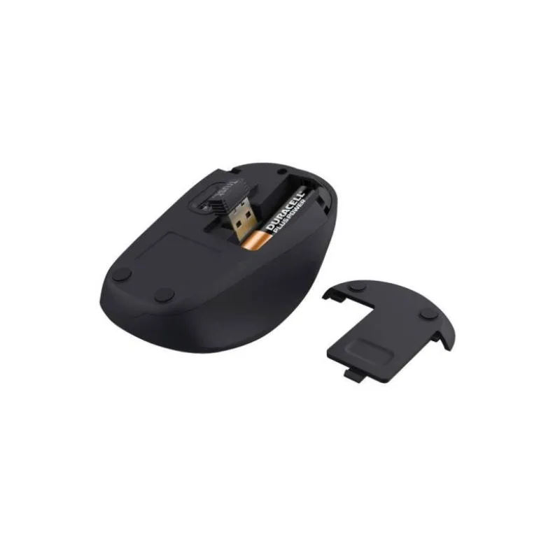 RATON TRUST YVI+ OPTICO INALAMBRICO ECO 4 BOTONES 800/1600 DPI USB 2.0 COLOR NEGRO