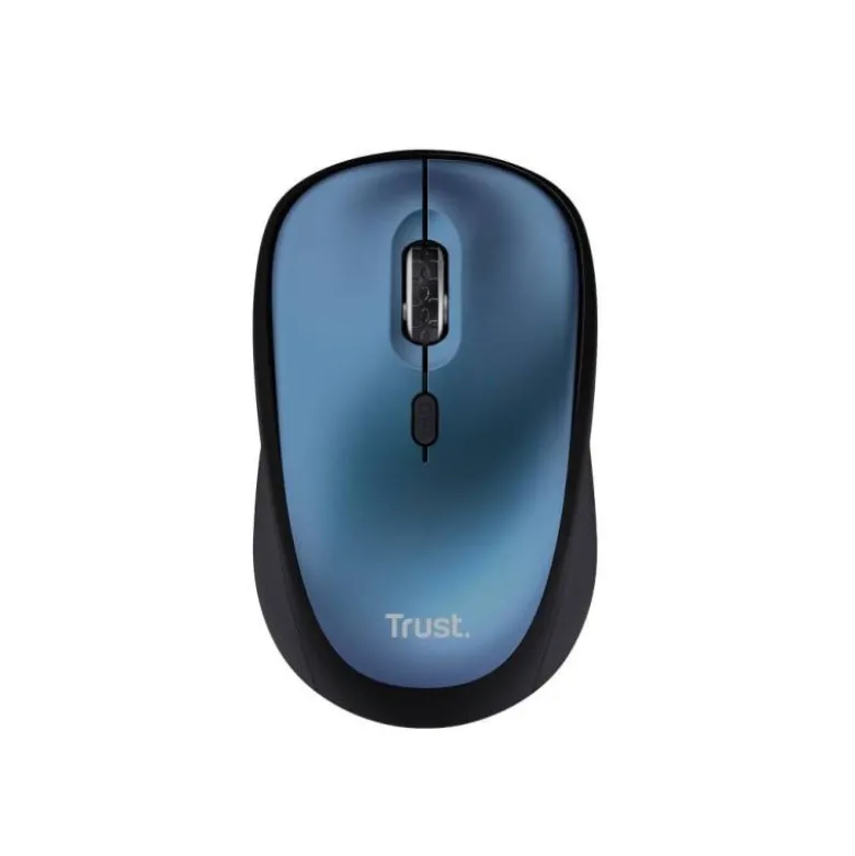 RATON TRUST YVI+ OPTICO INALAMBRICO ECO 4 BOTONES 800/1600 DPI USB 2.0 COLOR AZUL