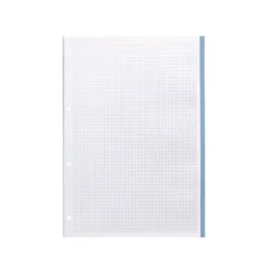 RECAMBIO A4 LIDERPAPEL 120 HOJAS 90G/M2 CUADRO 5 MM 4 TALADROS BANDAS DE 5 COLORES PASTELES