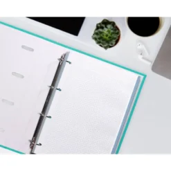 RECAMBIO A4 LIDERPAPEL 120 HOJAS 90G/M2 CUADRO 5 MM 4 TALADROS BANDAS DE 5 COLORES PASTELES