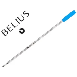 RECAMBIO BOLIGRAFO BELIUS CON ROSCA AZUL CAJA 3 UNIDADES