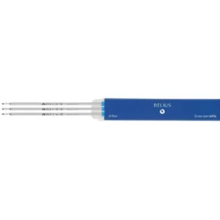 RECAMBIO BOLIGRAFO BELIUS CON ROSCA AZUL CAJA 3 UNIDADES