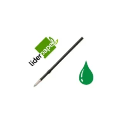 Recambio Boligrafo Gummy Touch 1mm Verde Bolsa de 10 unidades Liderpapel