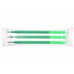 RECAMBIO BOLIGRAFO Q-CONNECT RETRACTIL BORRABLE VERDE CAJA DE 3 UNIDADES