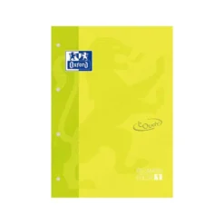 Recambio color 1 oxford din a4+ 80 hojas 90 gr cuadricula 5 mm tapa blanda 4 taladros lima touch.