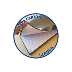 Recambio color 1 oxford din a4+ 80 hojas 90 gr cuadricula 5 mm tapa blanda 4 taladros lila touch.