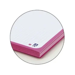 Recambio color 1 oxford din a4+ 80 hojas 90 gr cuadricula 5 mm tapa blanda 4 taladros fucsia touch.