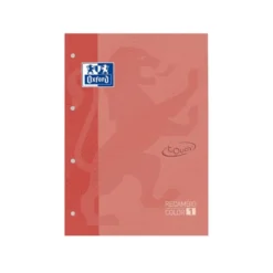 Recambio color 1 oxford din a4+ 80 hojas 90 gr cuadricula 5 mm tapa blanda 4 taladros coral touch.