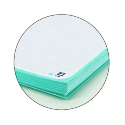 Recambio color 1 oxford din a4+ 80 hojas 90 gr cuadro 5 mm 4 taladros ice mint.