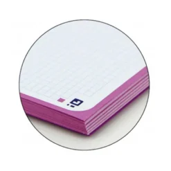 Recambio color 1 oxford din a4+ 80 hojas 90 gr cuadro 5 mm 4 taladros morado.