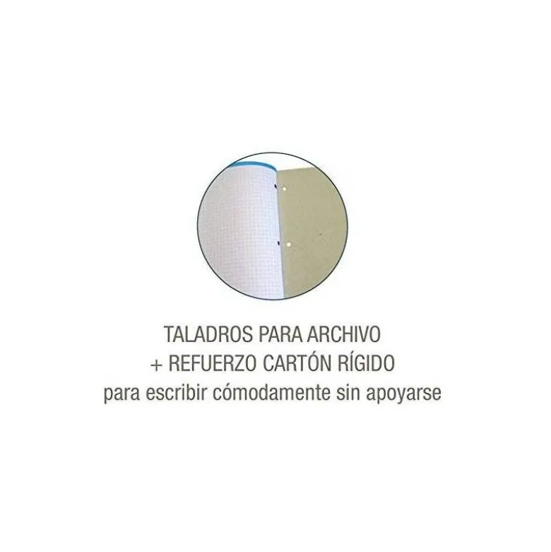 RECAMBIO COLOR 1 OXFORD DIN A4+ 80 HOJAS 90 GR CUADRO 5 MM 4 TALADROS COLOR ROSA CHICLE