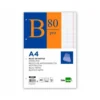 Recambio encolado Liderpapel din A4 4 taladros 60gr cuadrícula 5mm