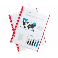 Recambio funda Liderpapel intercambiables Din A4 bordes surtidos. Bolsa de 10 unidades.