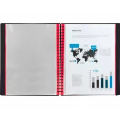 Recambio funda Liderpapel intercambiables Din A4 bordes surtidos. Bolsa de 10 unidades.