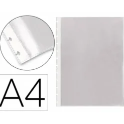 Recambio Fundas intercambiables Liderpapel Din A4 Cristal 70 MC Bolsa 10 fundas