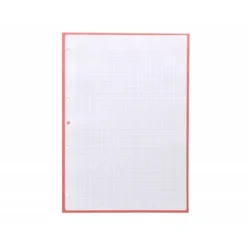 RECAMBIO LIDERPAPEL A4 ANTARTIK 80 HOJAS 90G/M2 CUADRO 5 MM 4 TALADROS 1 BANDA MARCO COLOR ROSA