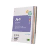 RECAMBIO LIDERPAPEL A4 200+50 HOJAS 90G/M2 CUADRO 5 MM 4 TALADROS BANDAS DE 5 COLORES