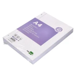 RECAMBIO LIDERPAPEL A4 200+50 HOJAS 90G/M2 CUADRO 4 MM CON MARGEN 4 TALADROS