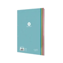 RECAMBIO LIDERPAPEL ANTARTIK DOTS A4 100 HOJAS 90G/M2 RAYADO PUNTOS 4 TALADROS BANDAS DE 5 COLORES